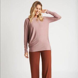 KIT and Ace - Wave Long Sleeve Tee  - Heather Fawn - Xsmall